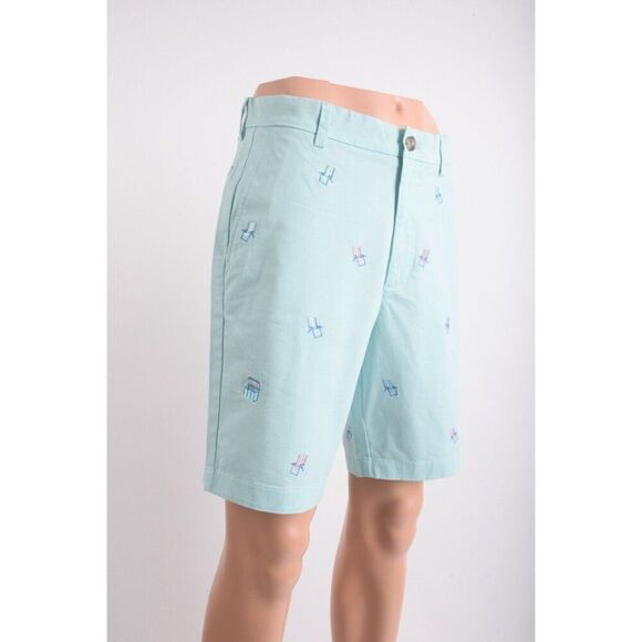 Vineyard Vines Mens Embroidered Breaker Shorts US 35 Beach Chair 9" Blue NWT - Picture 2 of 7